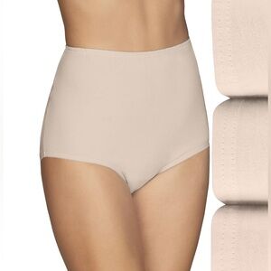 Vanity Fair Women's High Waisted Underwear,  Full Coverage Cotton Panties Fawn 6